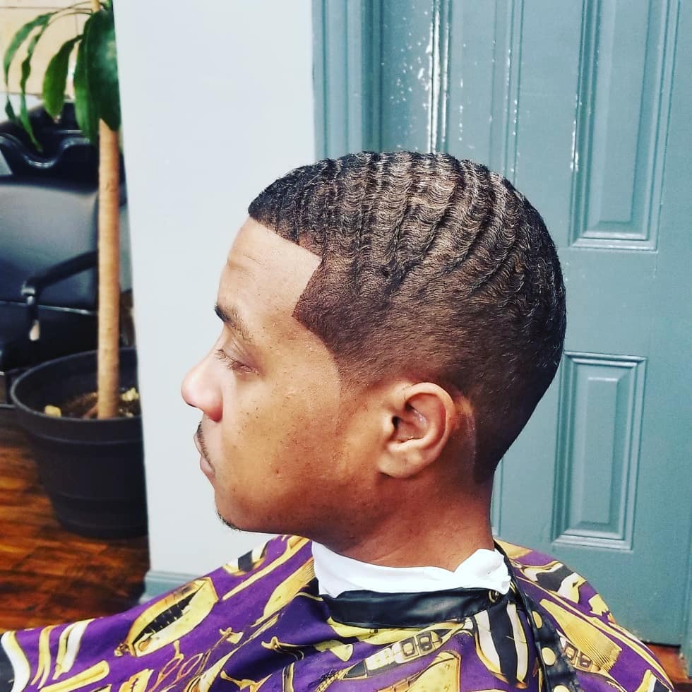 Fresh wave haircut at Blades of Glory